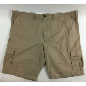Edie Bauer  Cargo Shorts Men's Size T46 Tan Multi Pockets Legend Wash